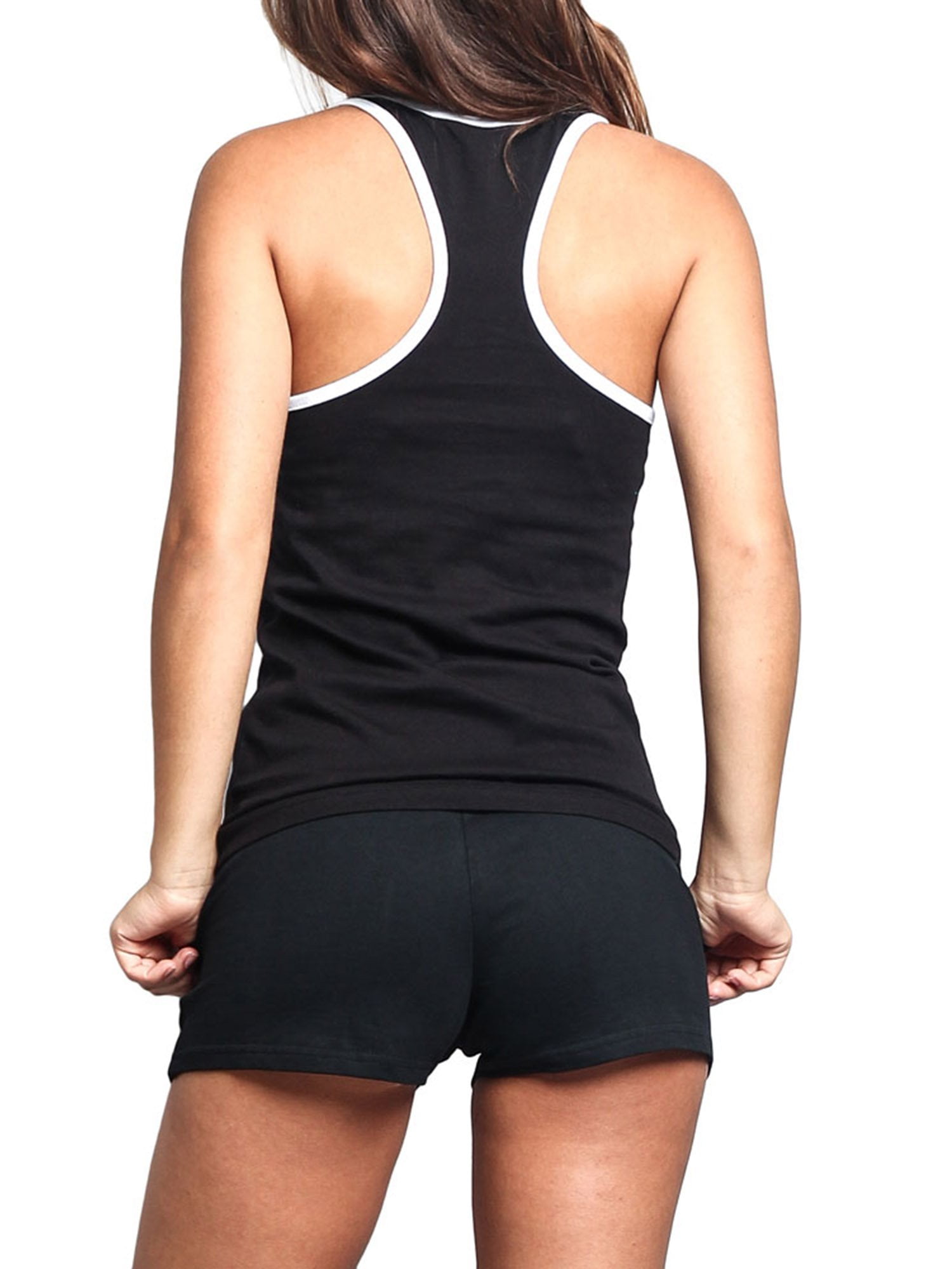 black tank with white trim